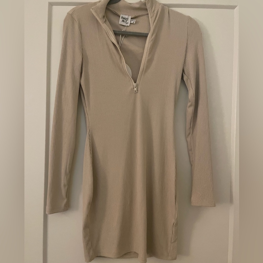 NWT Princess Polly Mini Dress size US6 beige
